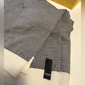 Fendi Men’s Pullover - Black and White - New missed return window - Size 50